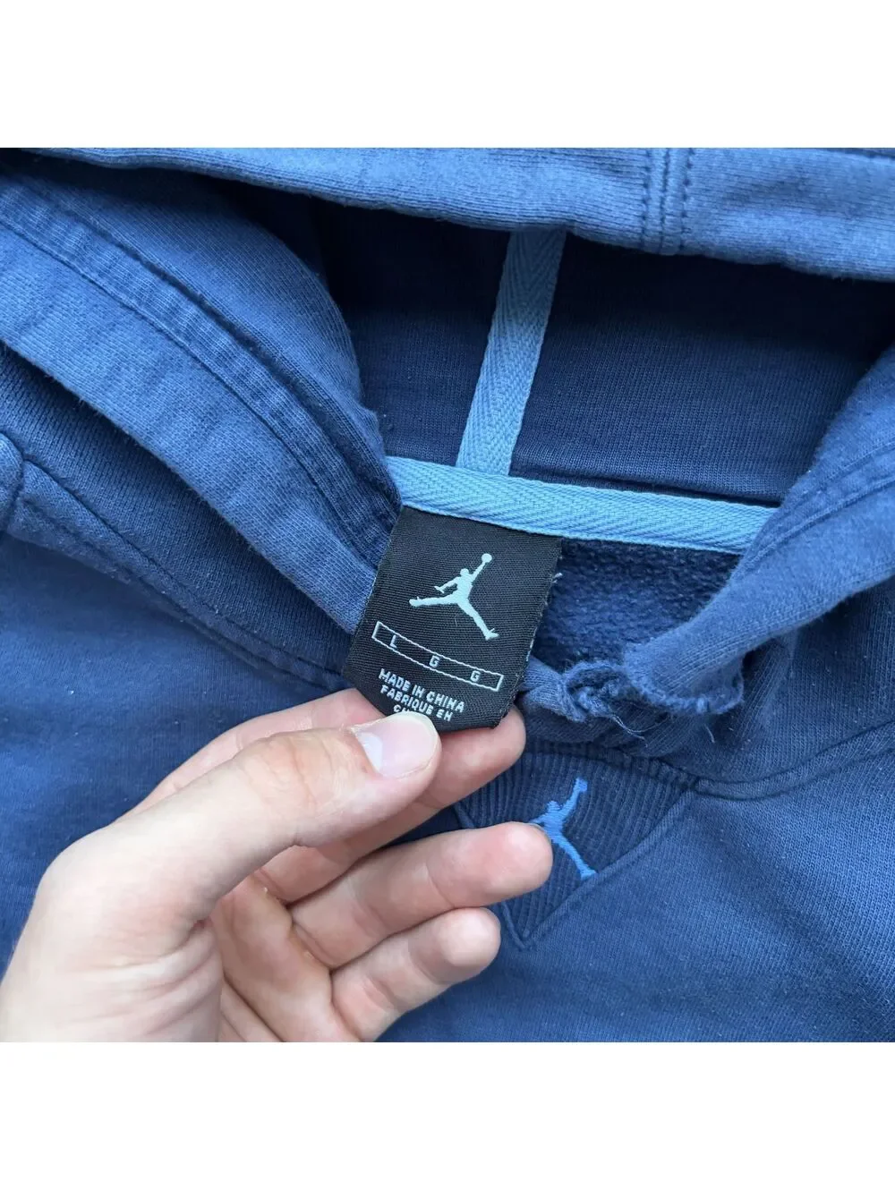 Jordan Tar Heels Hoodie Sweatshirt Size Large